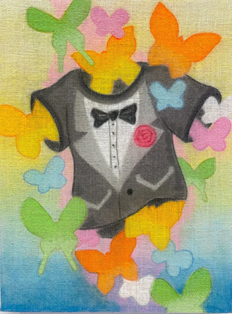 "The Wedding Speech"
soft pastel on burlap, 18" x 24"
2026