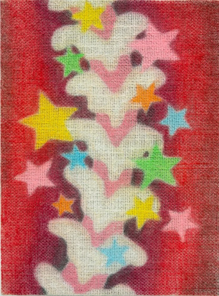 "Crepitus"
soft pastel on burlap, 9" x 12"
2026