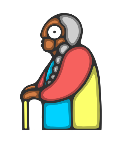 Picture of an Indigenous Elder watching