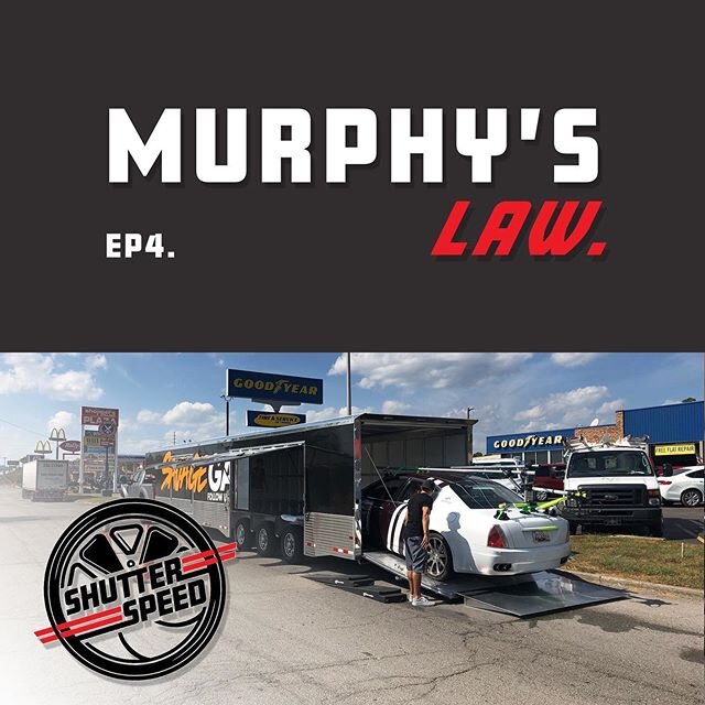 New Podcast is live! Today we talk about Murphy's Law and our experiences on set and on-location where things just went wrong. #ShutterSpeedMedia #ssm #podcast #filmmaker #photographer #horrorstories #murphyslaw #carrally #savagegarage #savagerally #