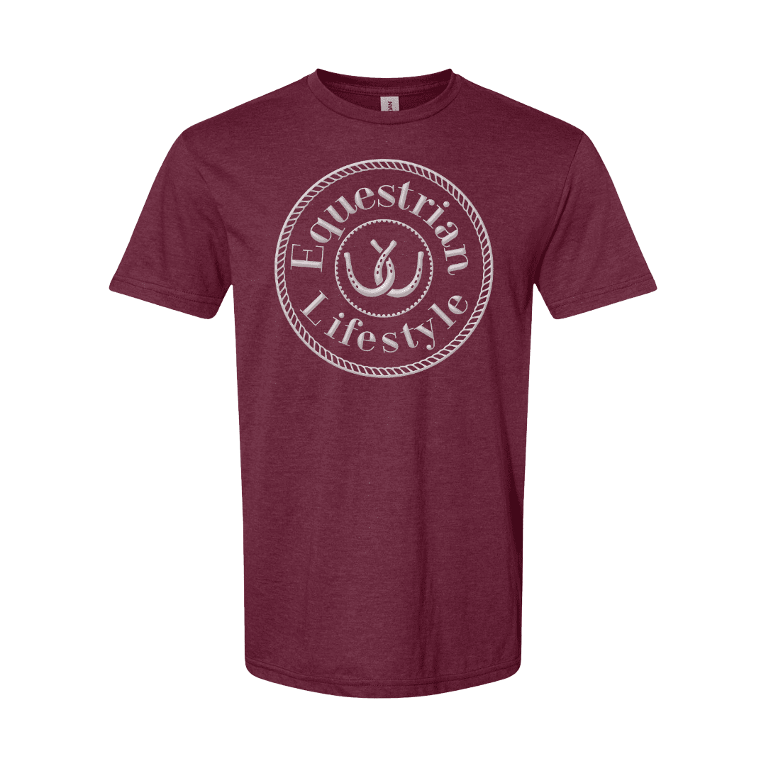 Maroon Equestrian Lifestyle Unisex Tee