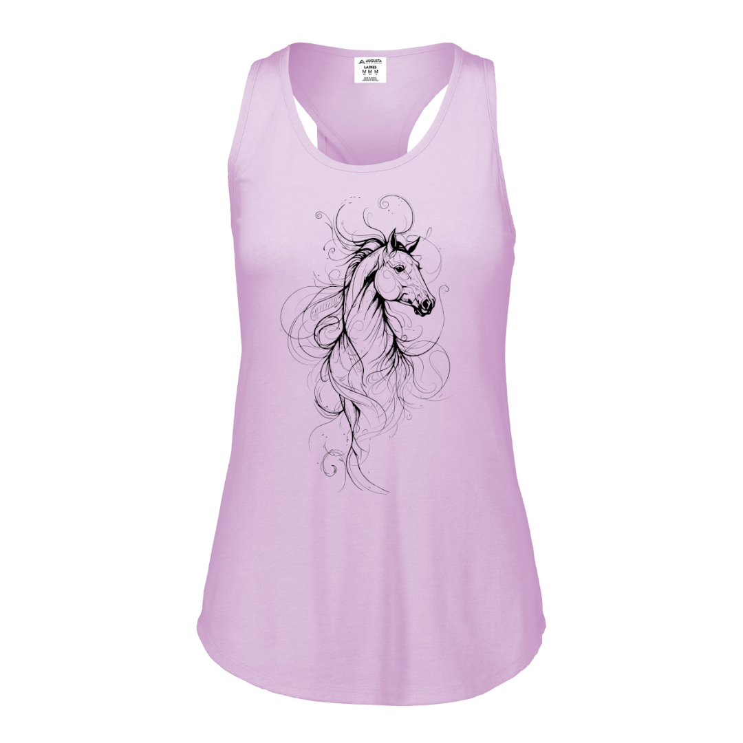 Barnside Keyhole Tank | Ladies Equestrian Tri-Blend Tank Top