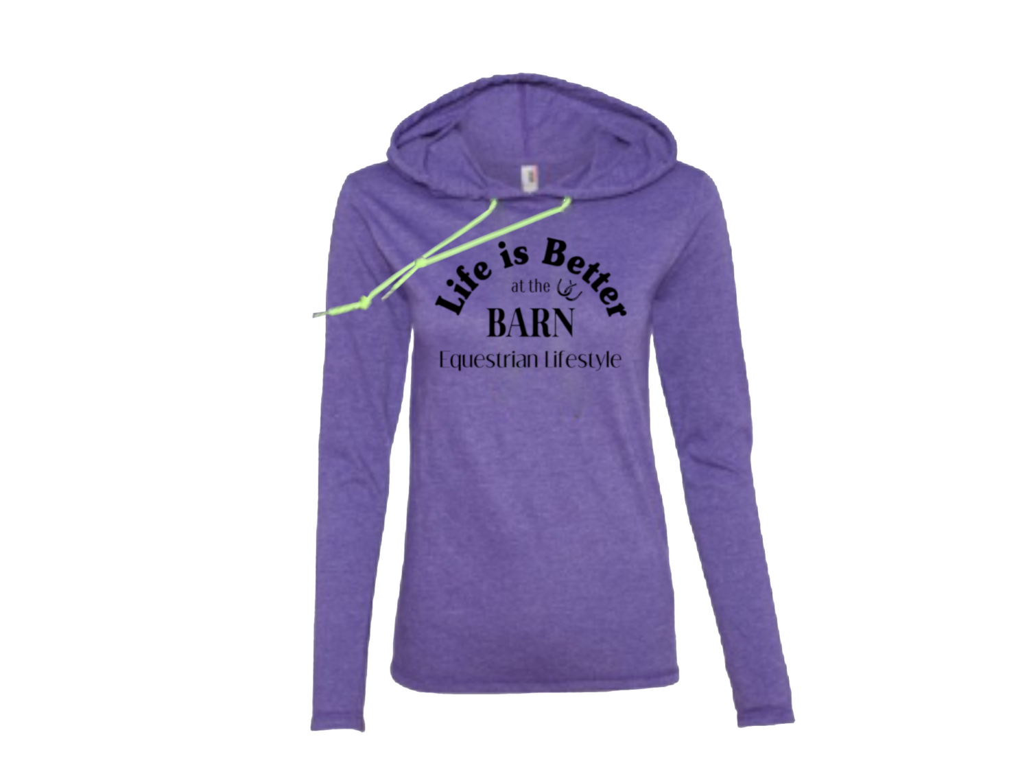 Equestrian Lifestyle Hooded Long Sleeve Tee