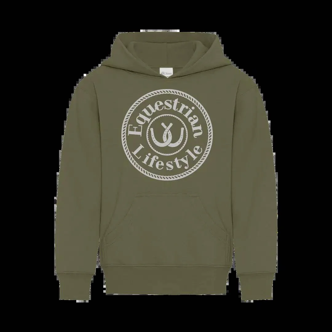 Youth Equestrian Lifestyle Olive Hoodie - Equestrian Lifestyle Clothing