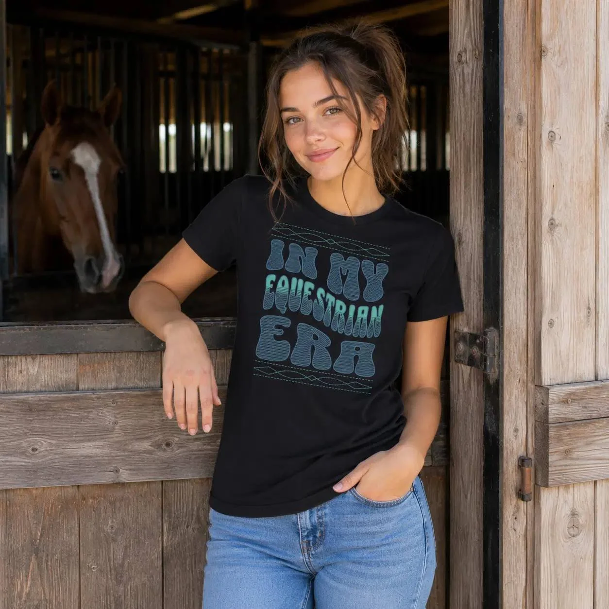 In My Equestrian Era T-Shirt – Soft Horse Lover Tee - Equestrian Lifestyle Clothing