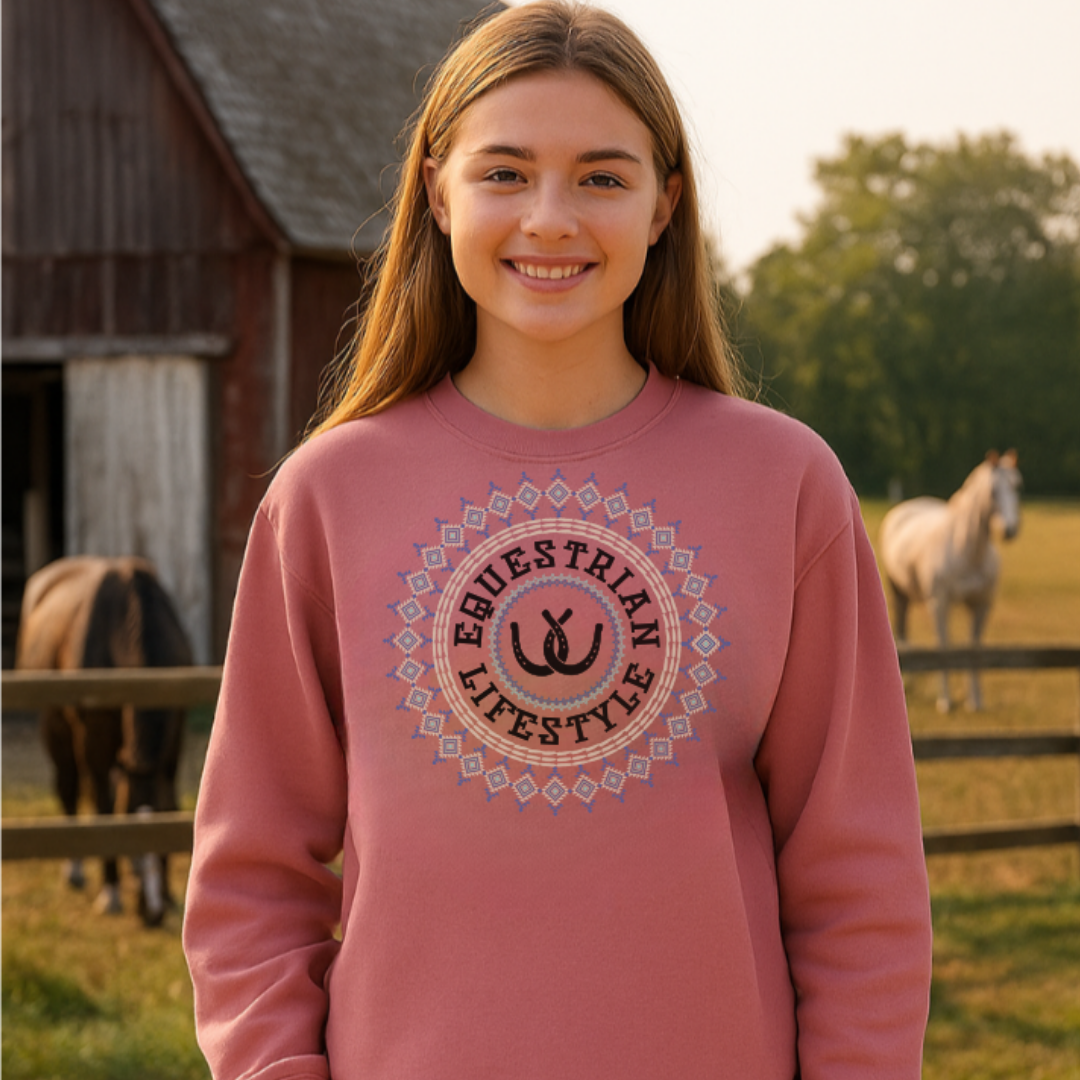 Aztec Vibes Equestrian Lifestyle Sweatshirt - Equestrian Lifestyle Clothing