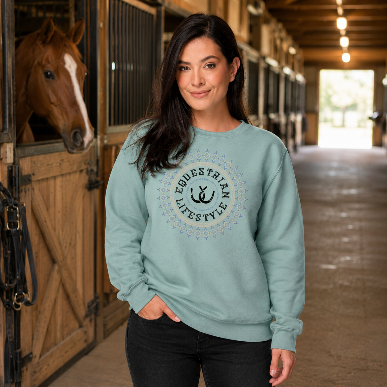 Aztec Vibes Equestrian Lifestyle Sweatshirt - Equestrian Lifestyle Clothing