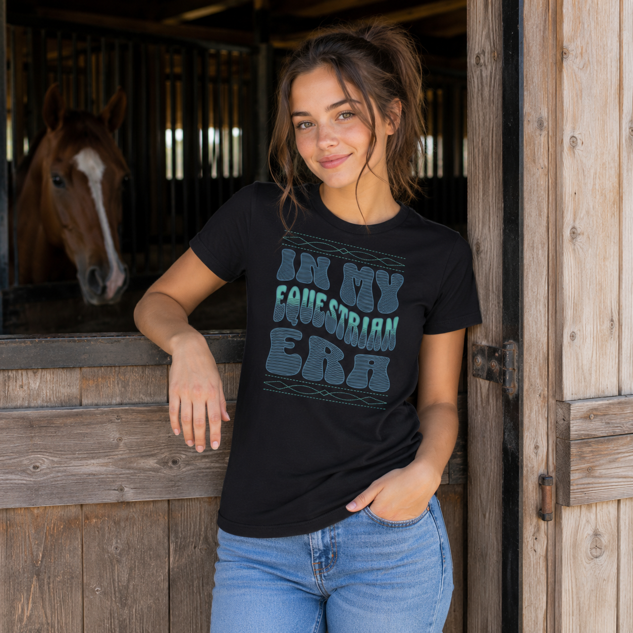 In My Equestrian Era T-Shirt – Soft Horse Lover Tee - Equestrian Lifestyle Clothing