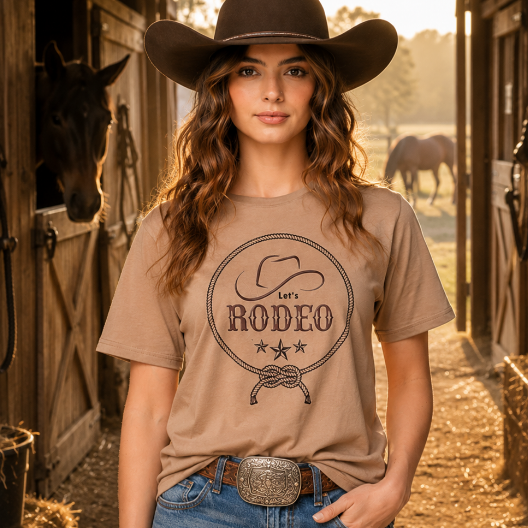 Let\'s Rodeo Tee - Equestrian Lifestyle Clothing