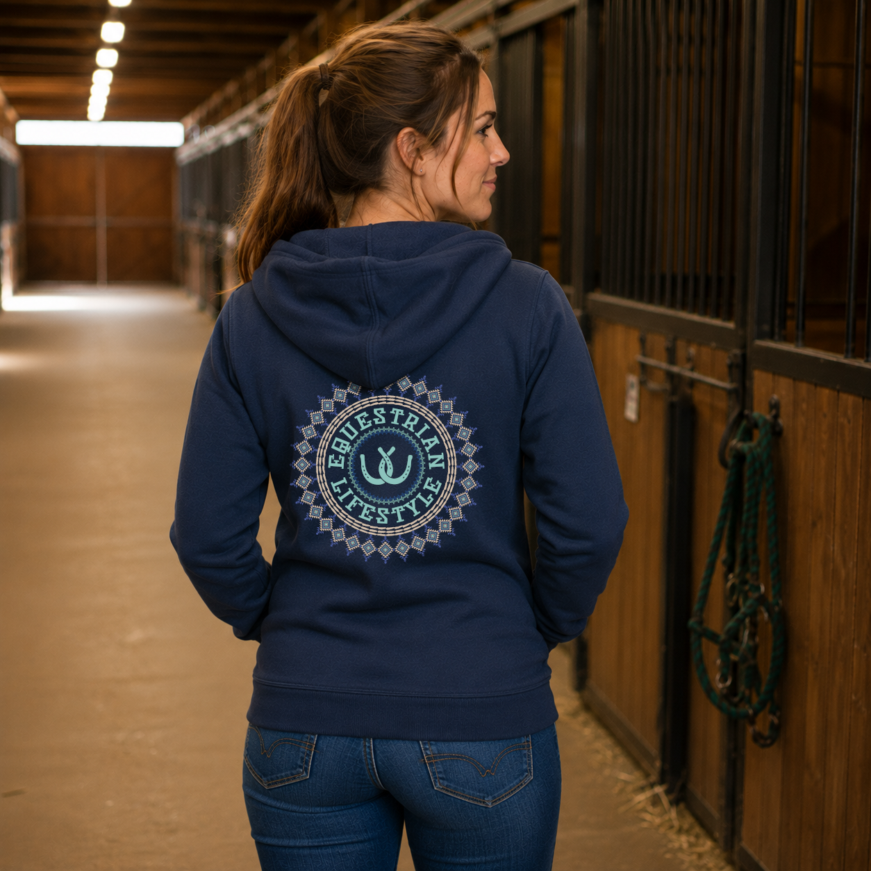 Aztec Vibes Zip Hoodie - Equestrian Lifestyle Clothing
