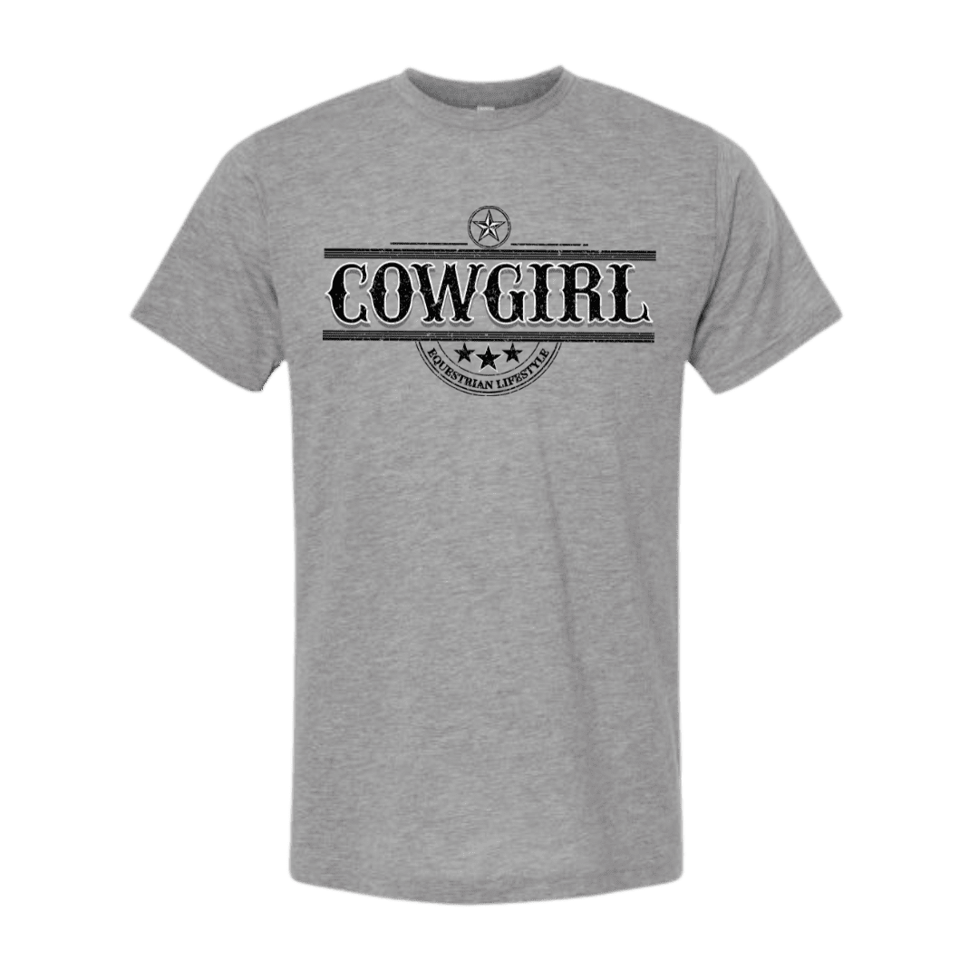 Vintage Cowgirl T-Shirt for Adults – Equestrian Graphic Tee - Equestrian Lifestyle Clothing