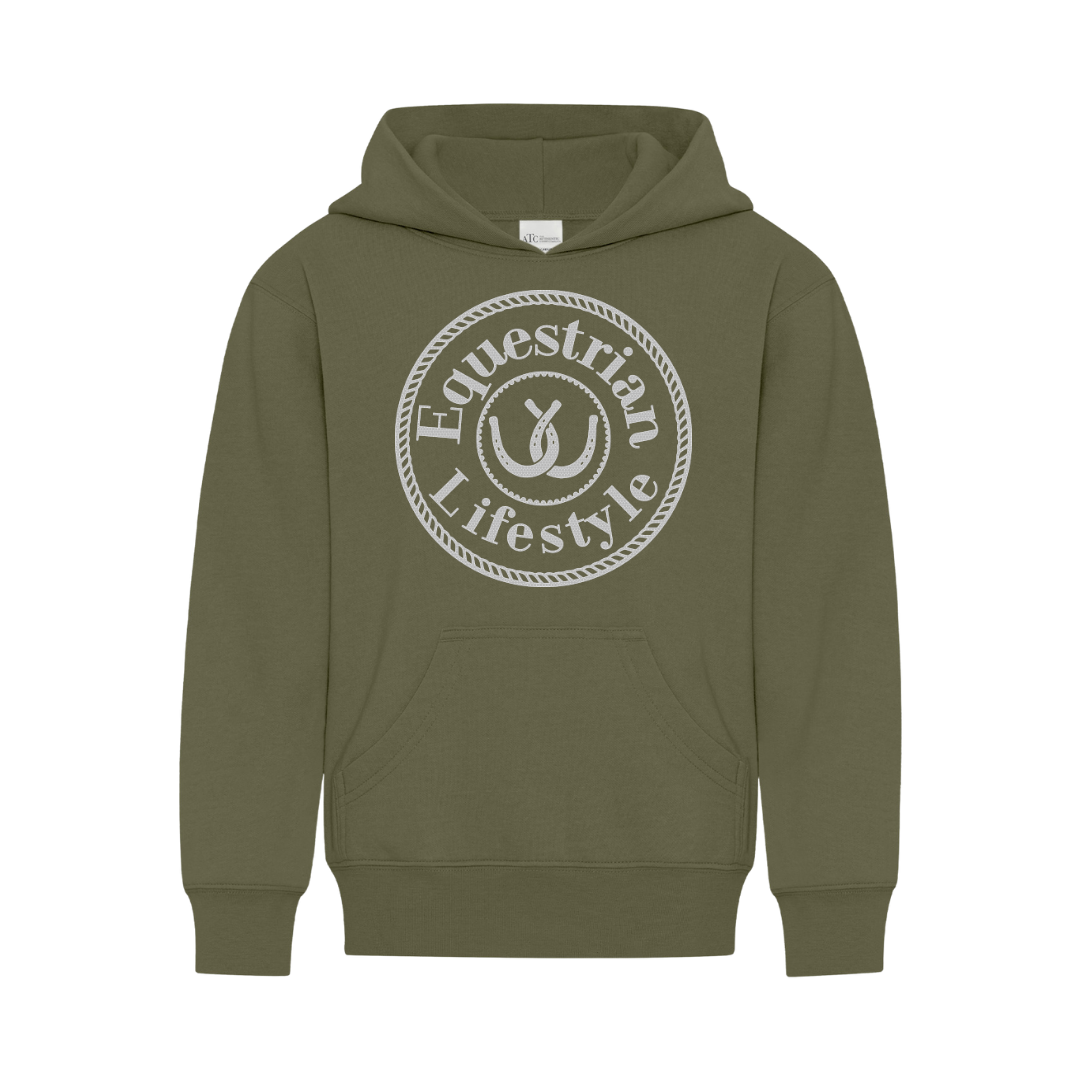 Youth Equestrian Lifestyle™ Olive Hoodie