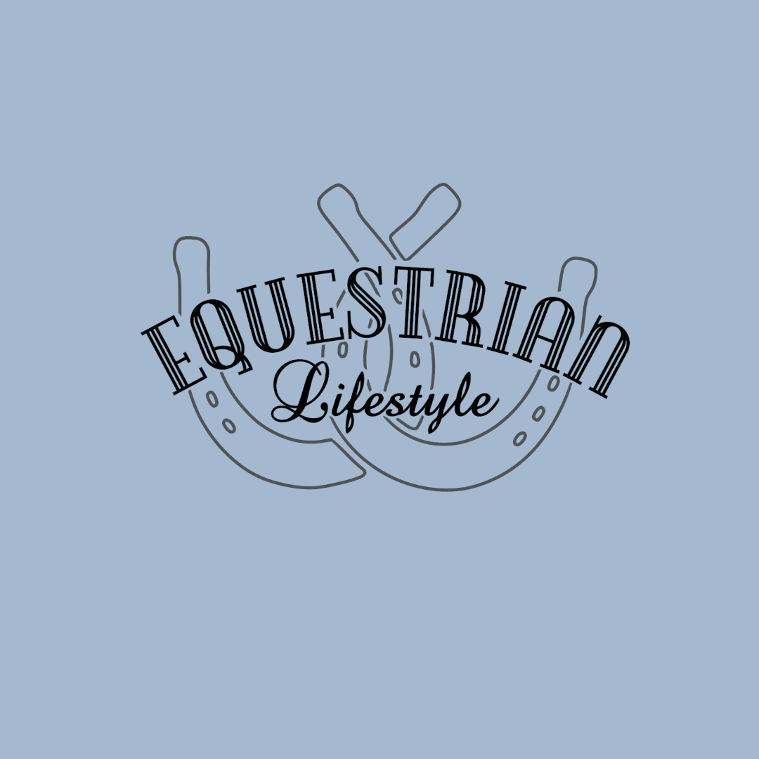 Lightweight Misty Blue Hoodie – Horseshoe Phrase by Equestrian Lifestyle - 2XL - Equestrian Lifestyle Clothing