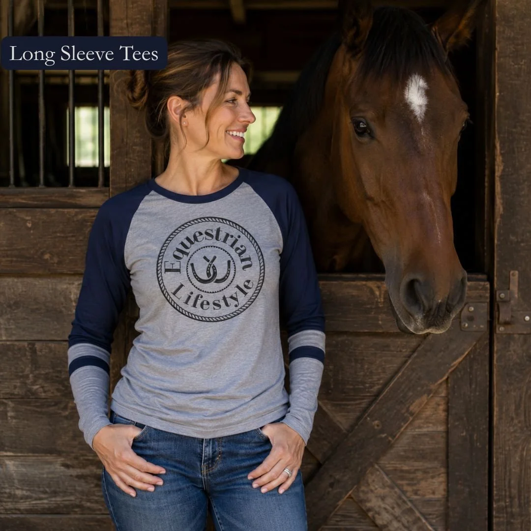 equestrian lifestyel long sleeve tees for horse lovers