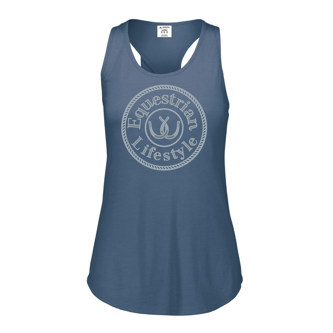 Barnside Keyhole Tank | Ladies Equestrian Tri-Blend Tank Top