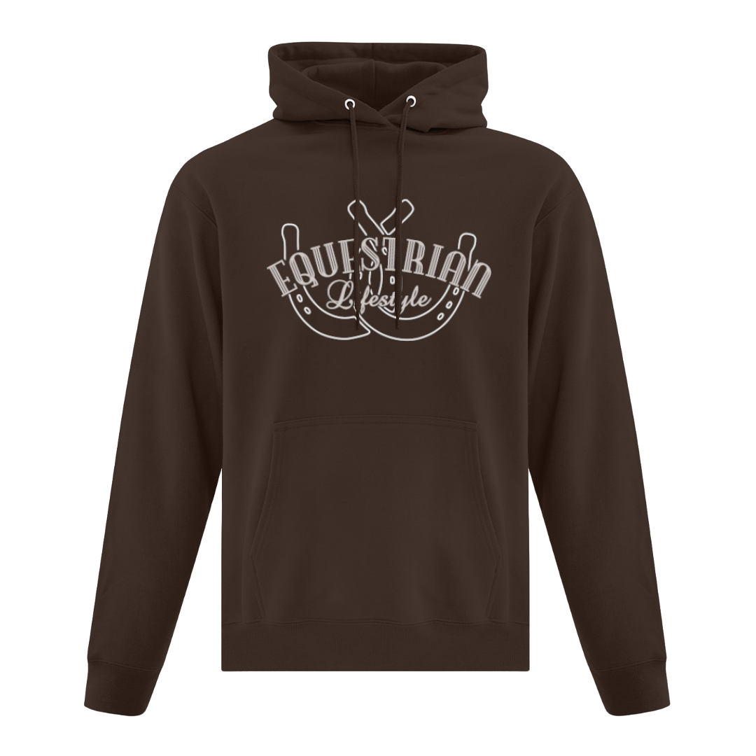 Equestrian Hoodie for Horse Lovers in Chocolate - Equestrian Lifestyle Clothing