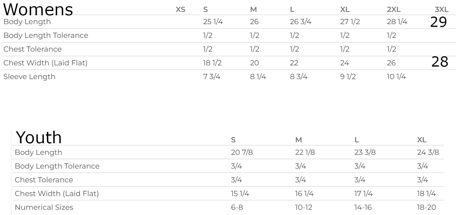year of the horse equestrian lifestyle womens and youth size charts