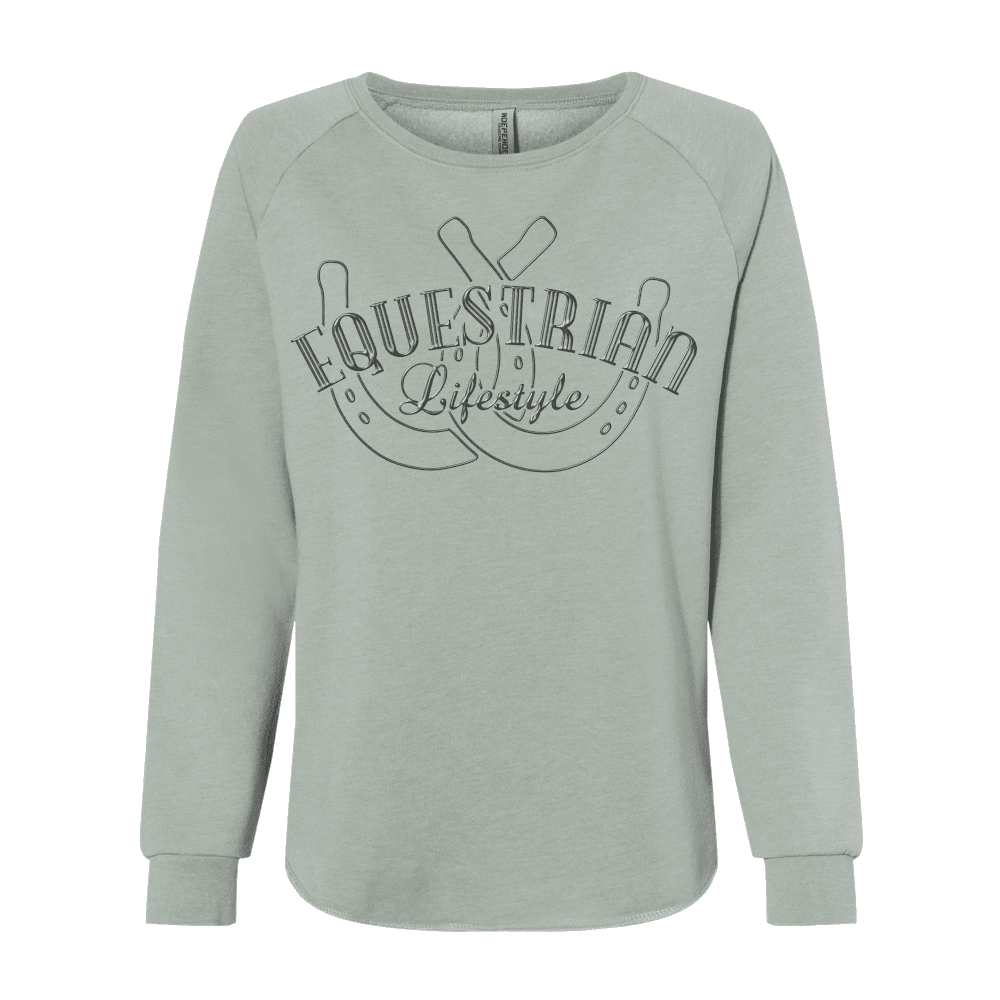 California Wave Mint Horseshoe Phrase - Equestrian Lifestyle Clothing