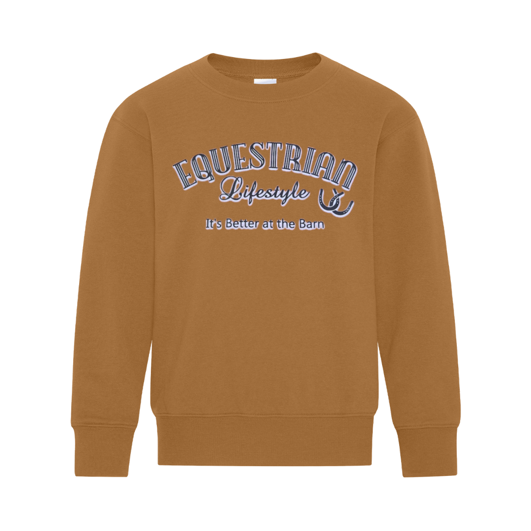 Youth Saddle Equestrian Sweatshirt - Equestrian Lifestyle Clothing