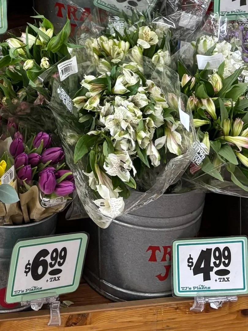white alstromeria could be the white flower filler.