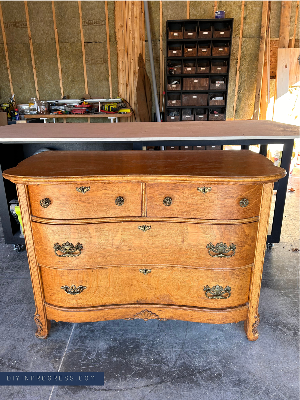 Powder Room Makeover (+DIY Dresser Turned Vanity Upcycle!) — DIY in ...