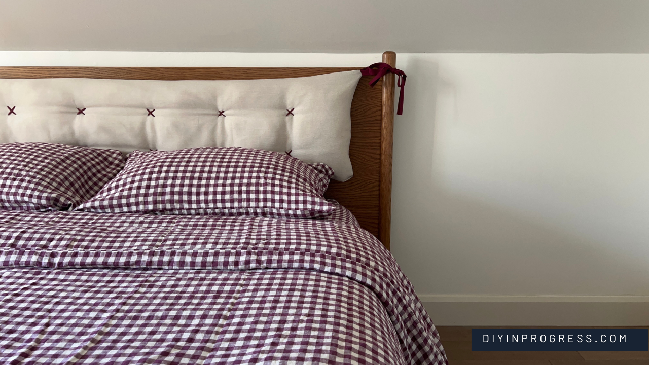Make a DIY Queen Headboard with a Sweet Pillow Accent — DIY in Progress