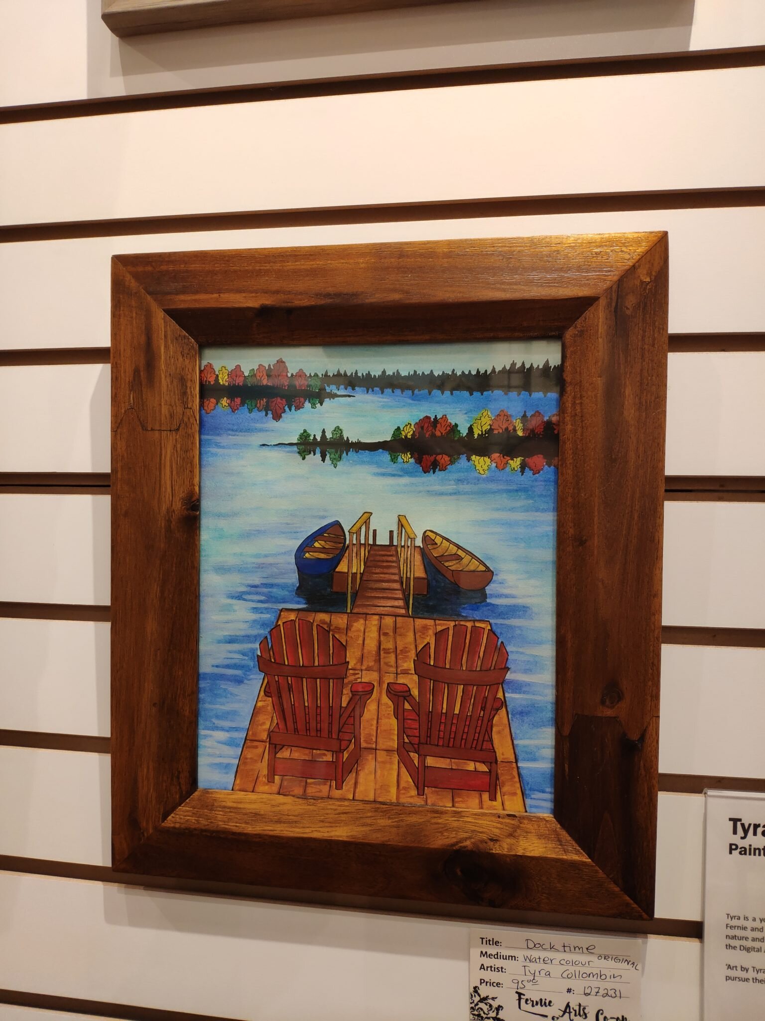 Tyra Collombin Lake Deck Painting