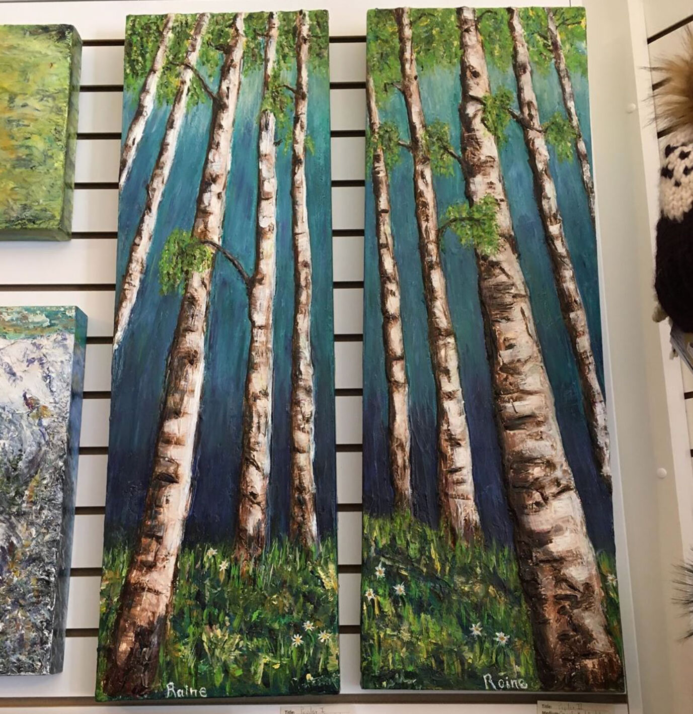 Sculpted Paintings by Raine Bowman in Fernie BC