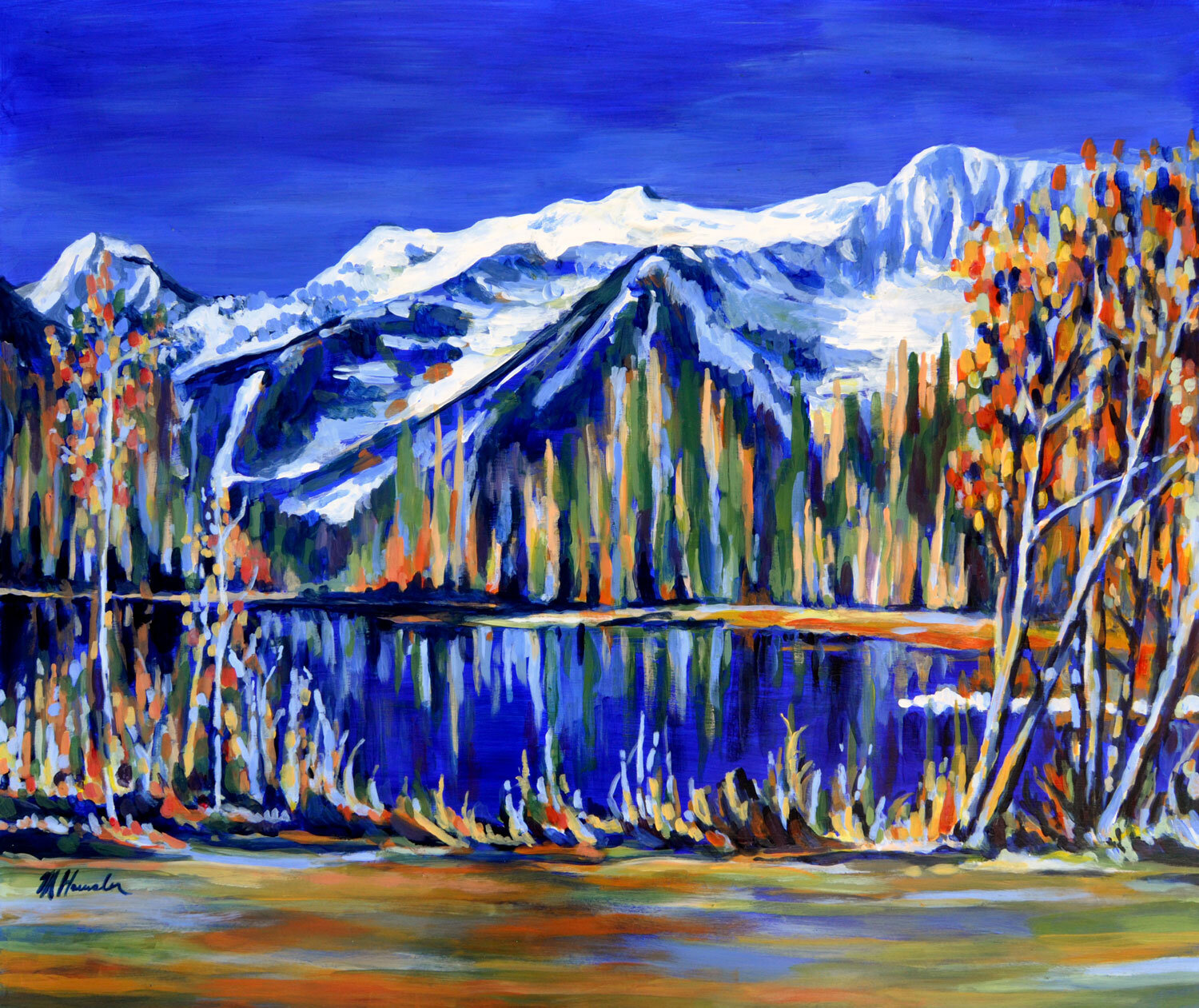 megan haeusler landscape painter from Fernie, BC