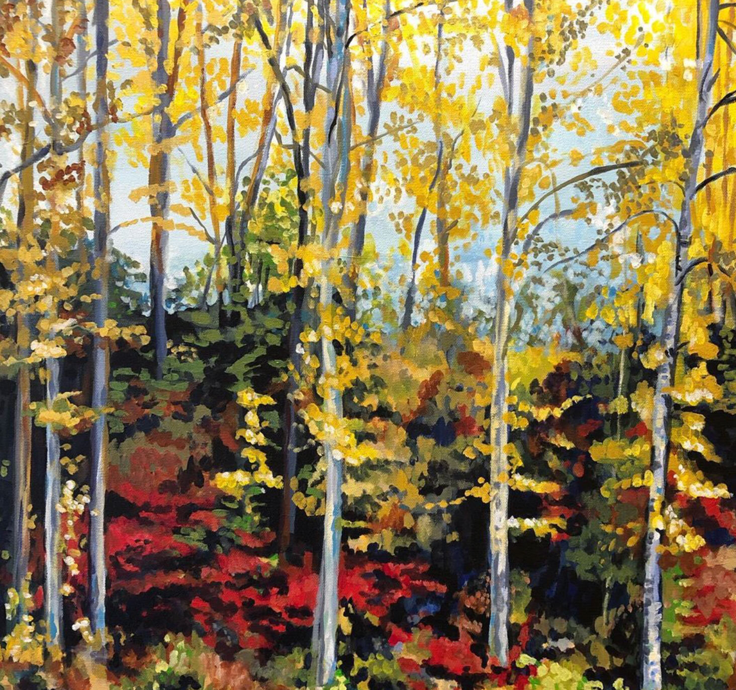 megan haeusler landscape painter from Fernie, BC