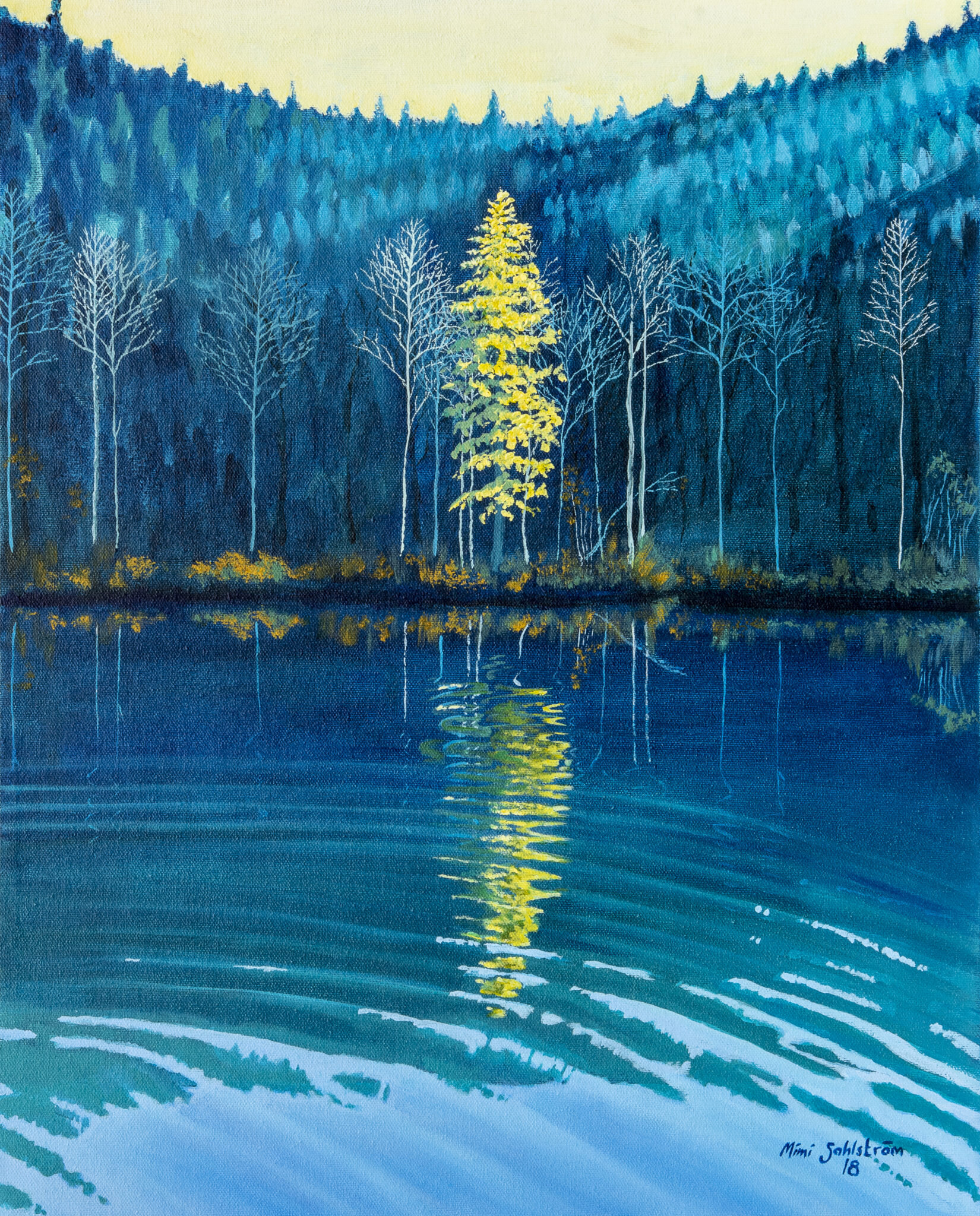 Mimi Sahlstrom painter at Fernie Arts Co-op