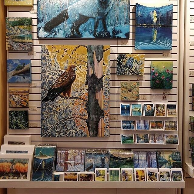 New art by @mimisahlstrom is now at the co-op, including this amazing painting called Back to Fly Another Day. An Original acrylic painting. We are open from 12-4 but we have better hours coming up this July!
#fernie #ferniebc #bcgallery #artistrun #