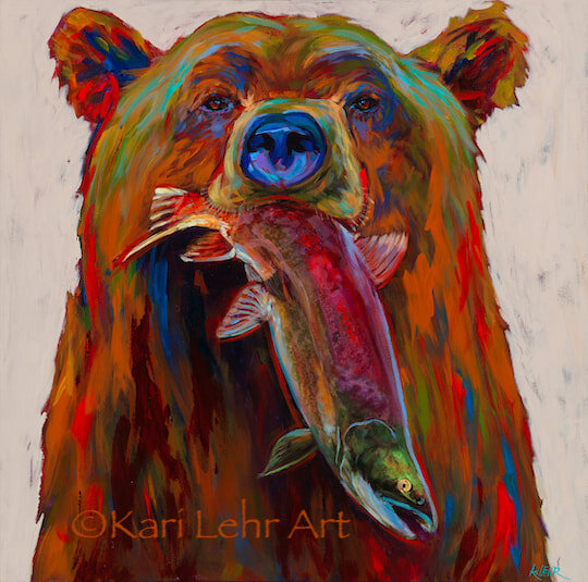 Kari Lehr Canadian artist, painter of bears and wildlife