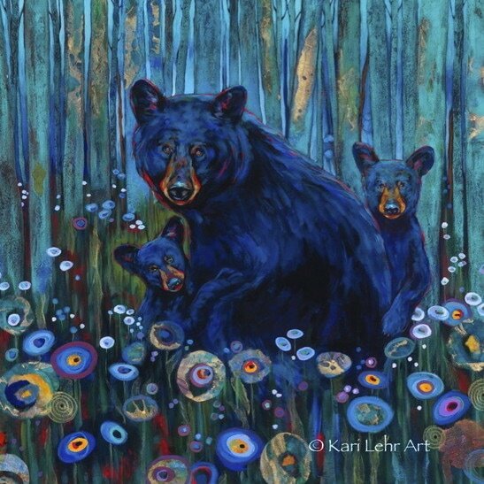 Kari Lehr Canadian artist, painter of bears and wildlife