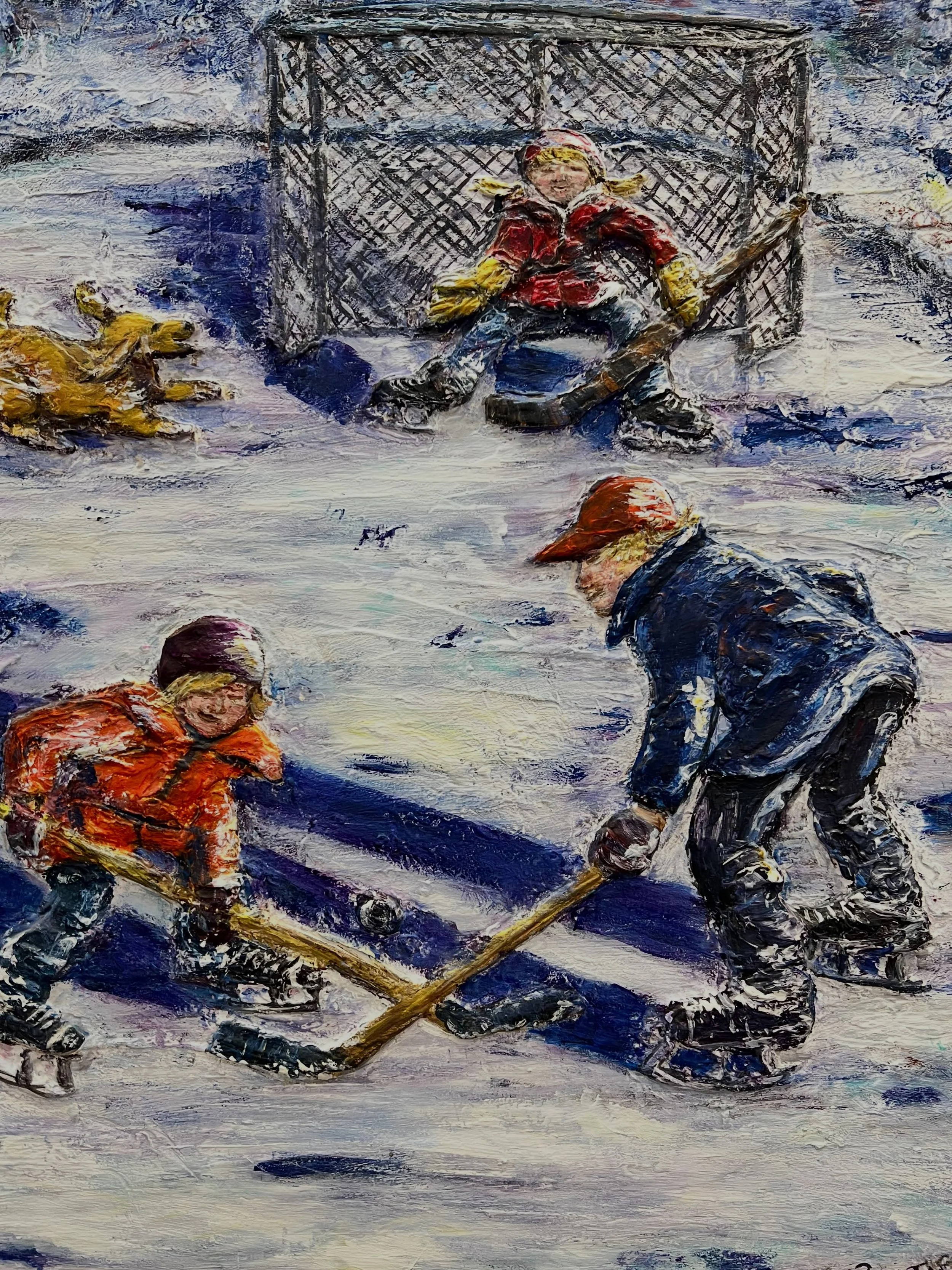 &ldquo;Remember When&rdquo; original sculpted painting by Raine Bowman @sculpting_raine 
.
.
.
.
#fernieartscoop #rainebowman #shopfernie #fernieartists #fernieartgallery