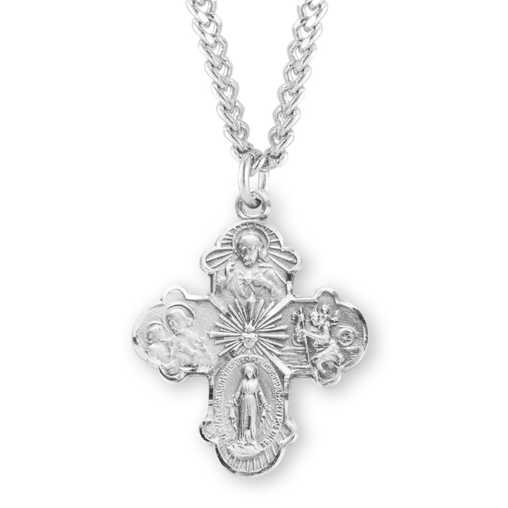 Bulk 16 Silver Crucifix Cross Charm Pendant by TIJC SP0935B