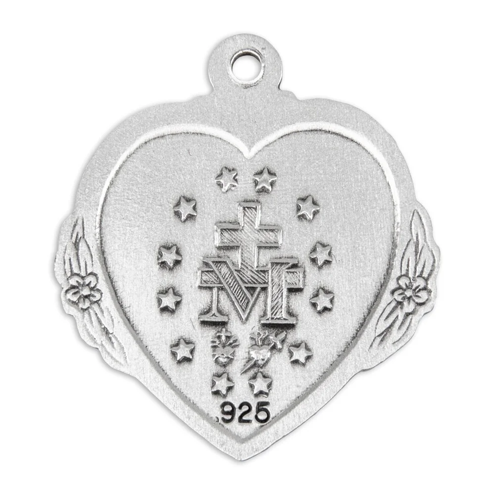 Rosebud Miraculous Medal 24 Inch Chain | The Catholic Company