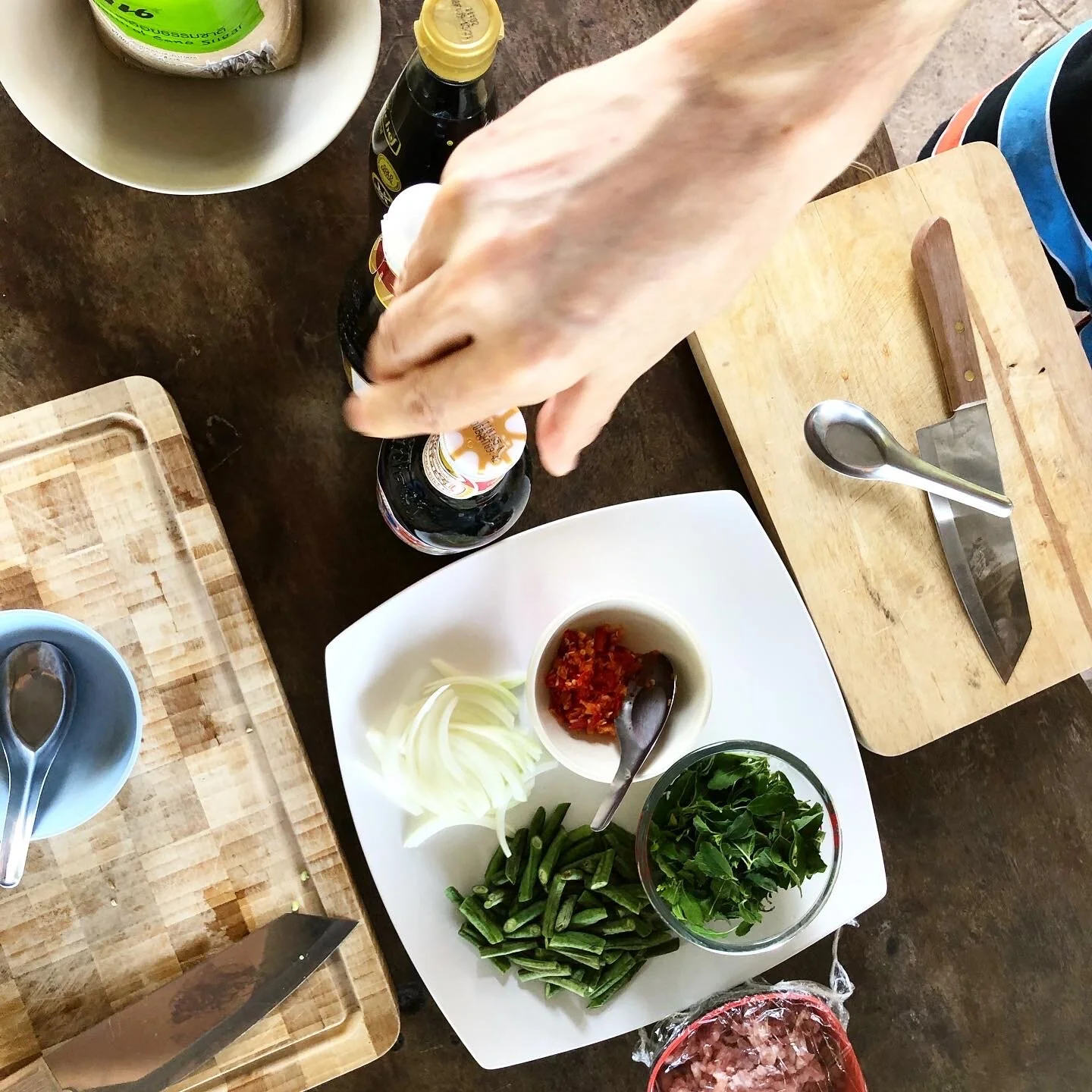 Mis en Place.  Private cooking lesson in Thailand with the dear Pee Nat.