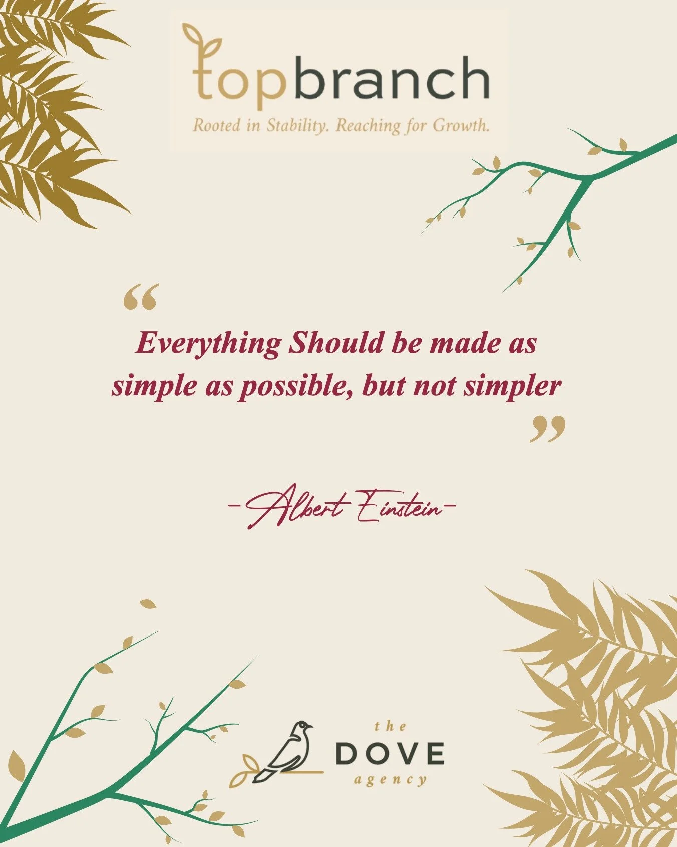✨ &ldquo;Everything should be made as simple as possible, but not simpler.&rdquo; &ndash; Albert Einstein ✨

Episode 7 of TopBranch closes with this reminder and it couldn&rsquo;t be more fitting for our conversation on vendor management. Ruth Ann Ja