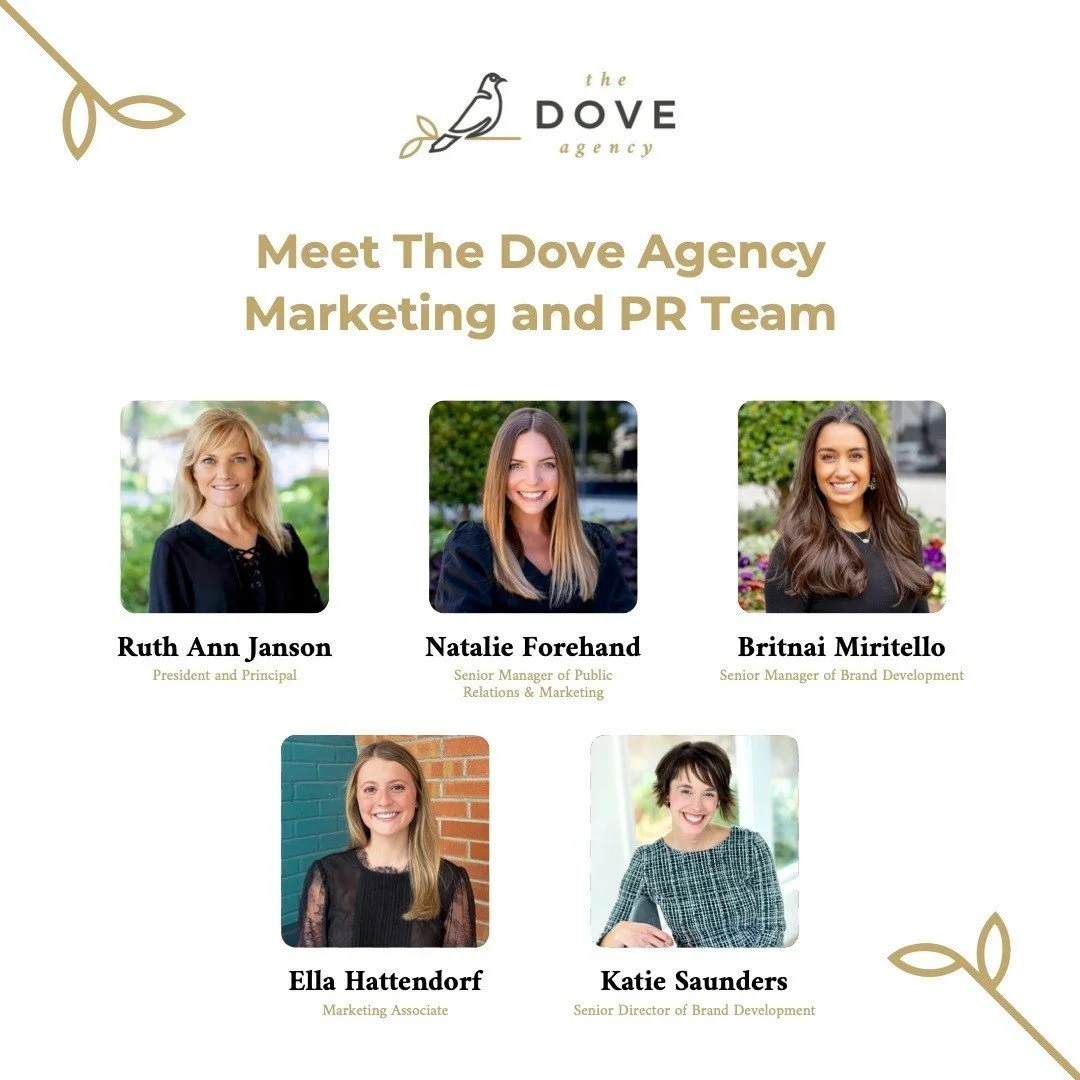 Meet the Marketing Team! 🕊️🌟
The strategists, storytellers, and brand builders behind the scenes at The Dove Agency. From thoughtful strategy to impactful execution, this team helps our clients soar by bringing clarity, creativity, and consistency 