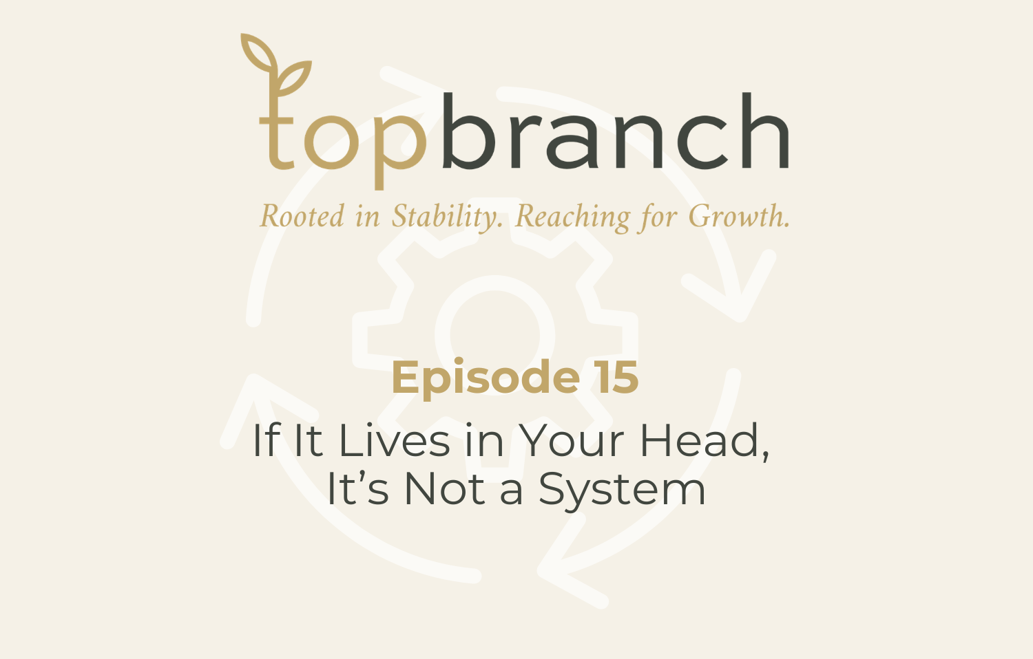 Episode Fifteen | If It Lives in Your Head, It's Not a System