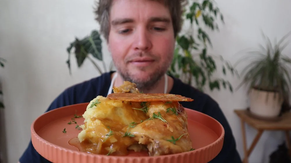 Apricot Chicken with Mashed Potatoes and Crispy Skin Recipe