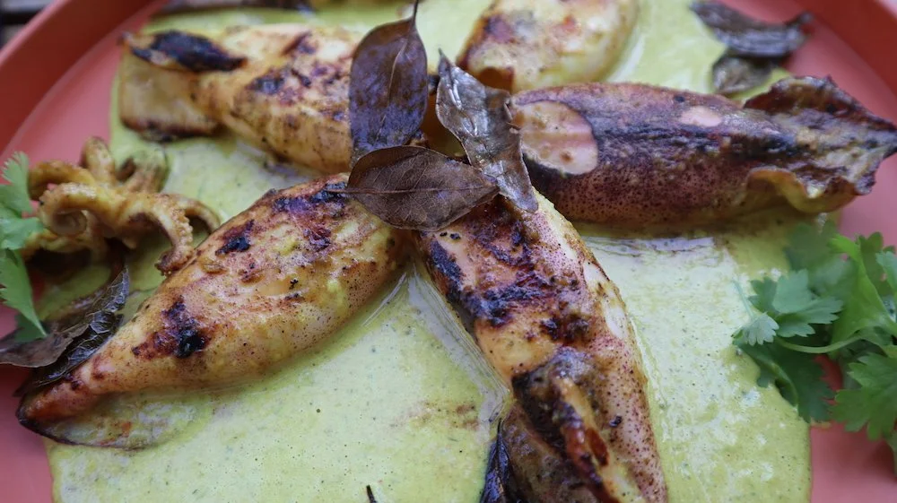 Bent's Sri Lankan Charred Whole Squid  from MasterChef Australia
