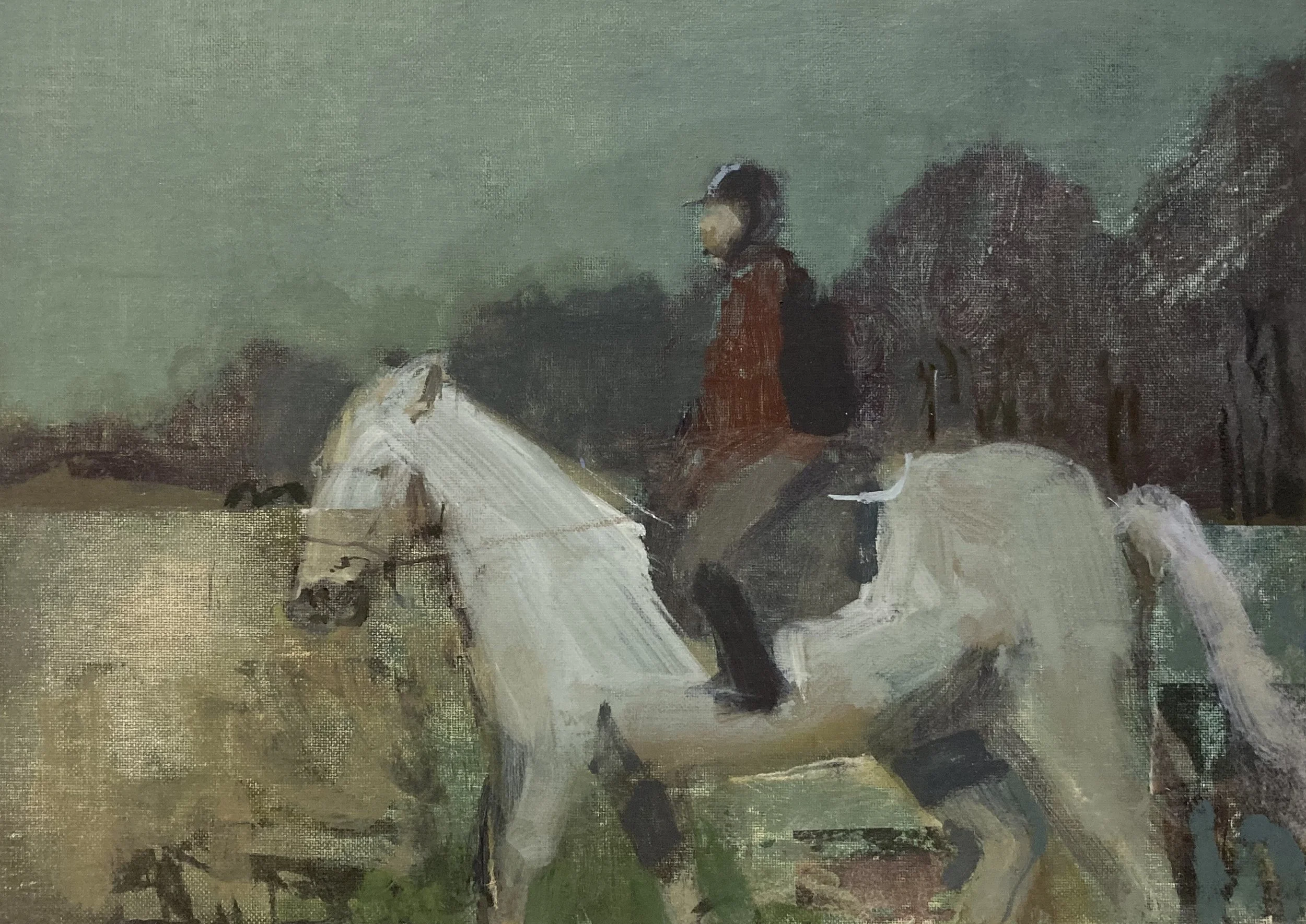 Summer rider
W20 x H16"
Oil and mixed media on board