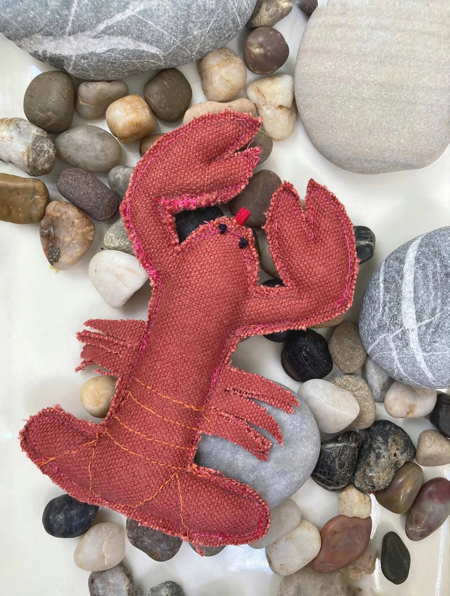 Fabric lobster tree decoration