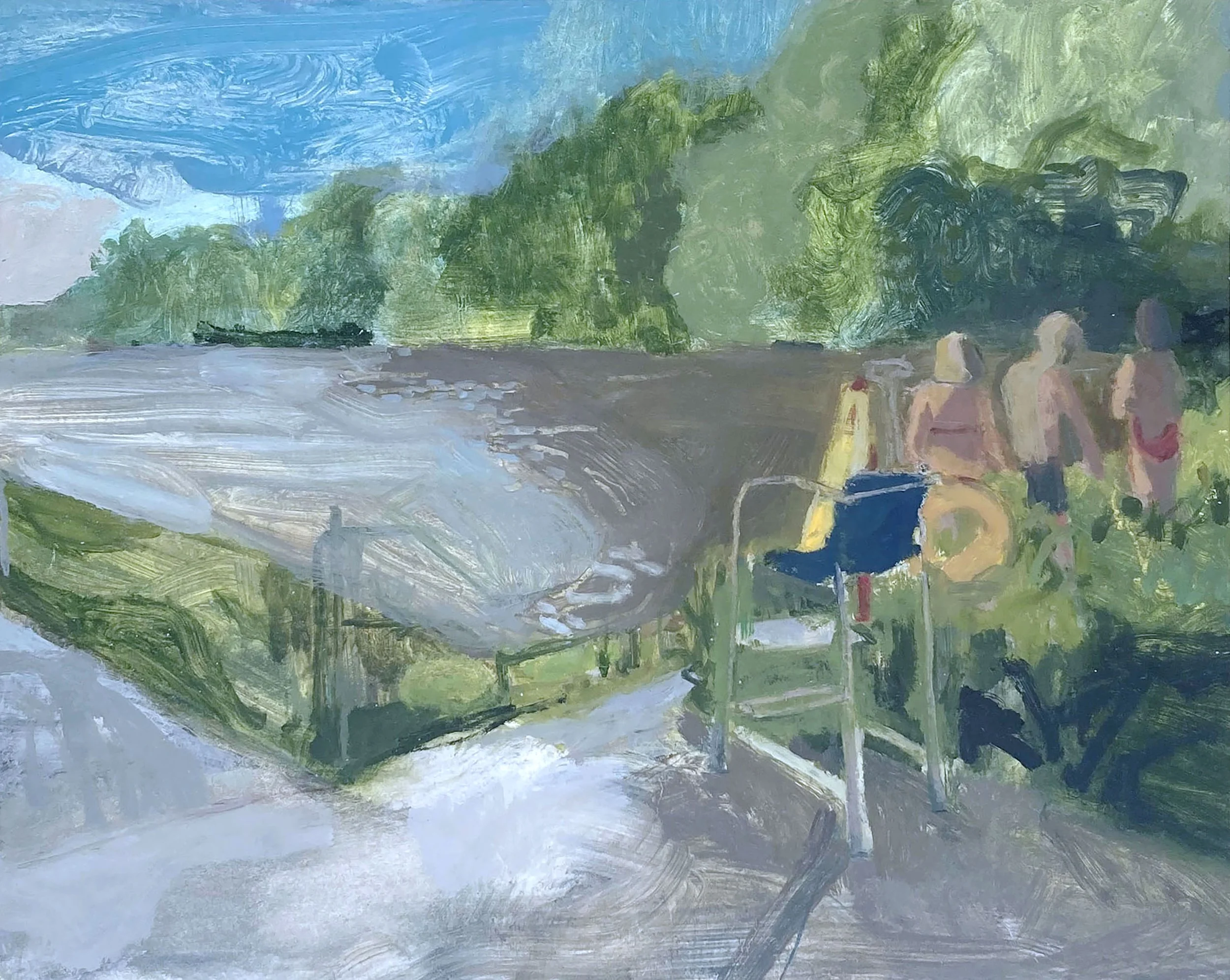 Hampstead bathers
W20 x H16"
Oil on board