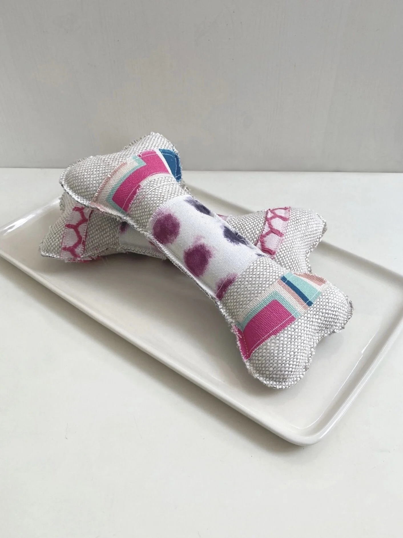 Fabric dog bone