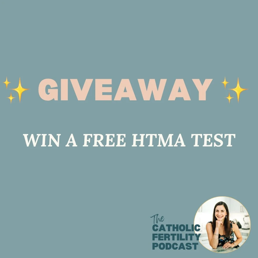 GIVEAWAY TIME 🤍✨

To celebrate the launch of The Catholic Fertility Podcast, I wanted to give back to this community in a special way!

One winner will receive:
✨ A FREE HTMA test + review + personalized protocol ! 

If you&rsquo;ve been trying to u