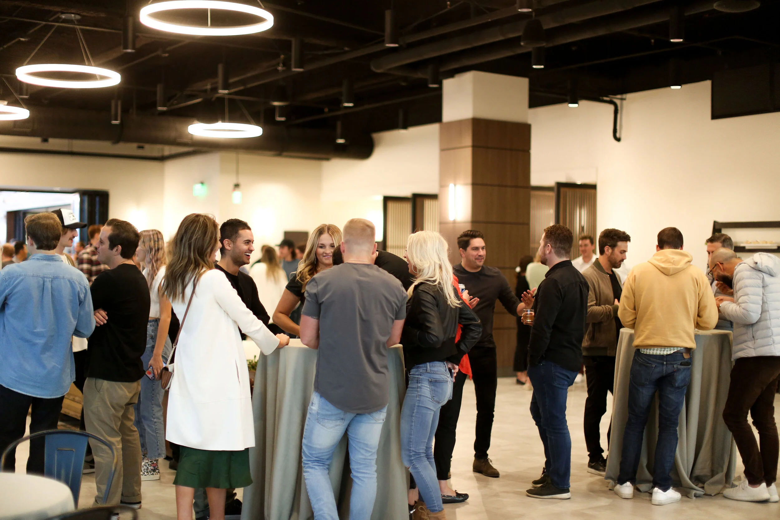 Business event setup at The Rooftop corporate venue Utah County Silicon Slopes