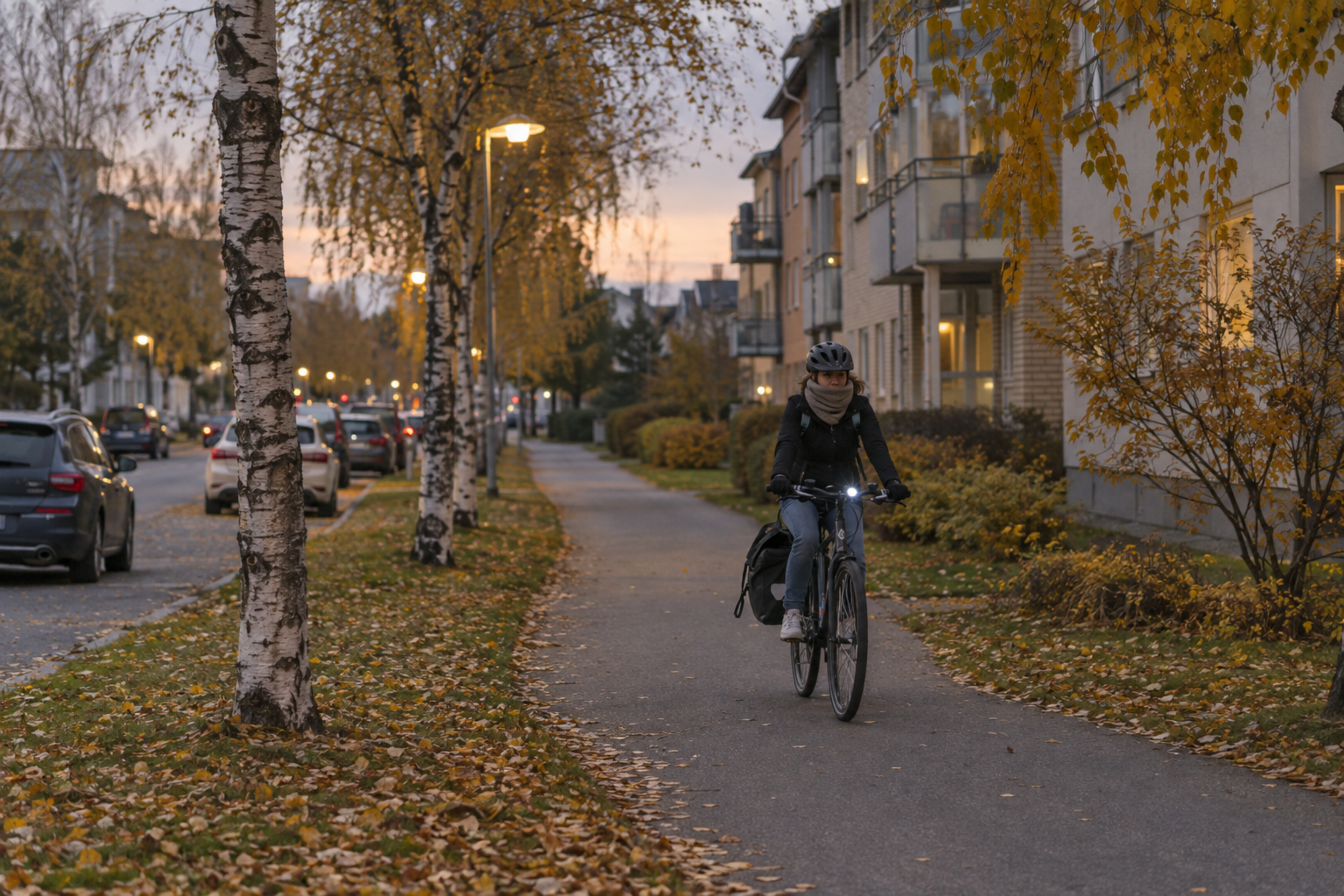 Höstcykling: så syns du i mörkret och håller greppet
